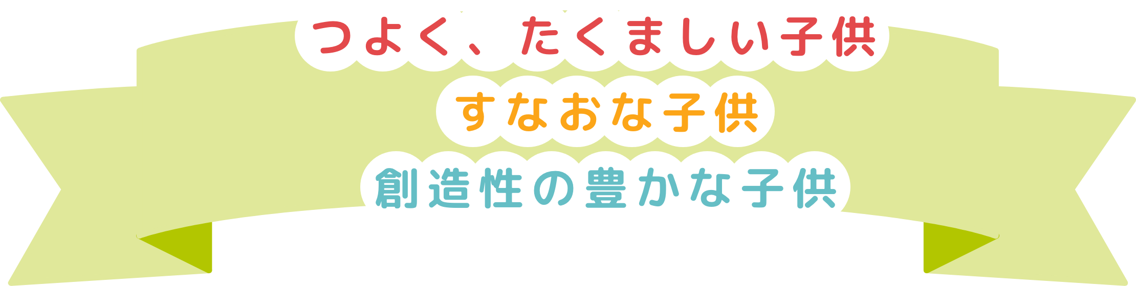 つよく、たくましい子供・すなおな子供・創造性の豊かな子供