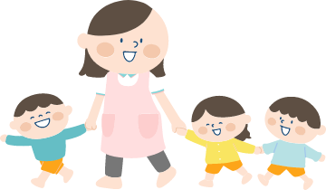 子どもと先生のイラスト