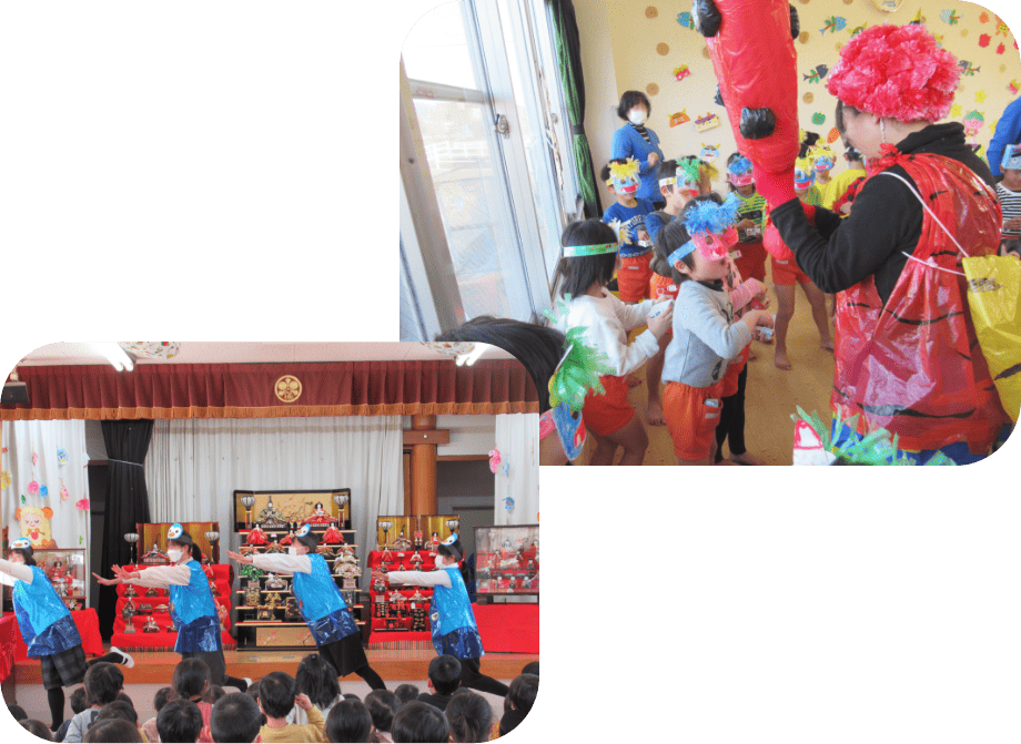 節分の会とひなまつりの会の写真